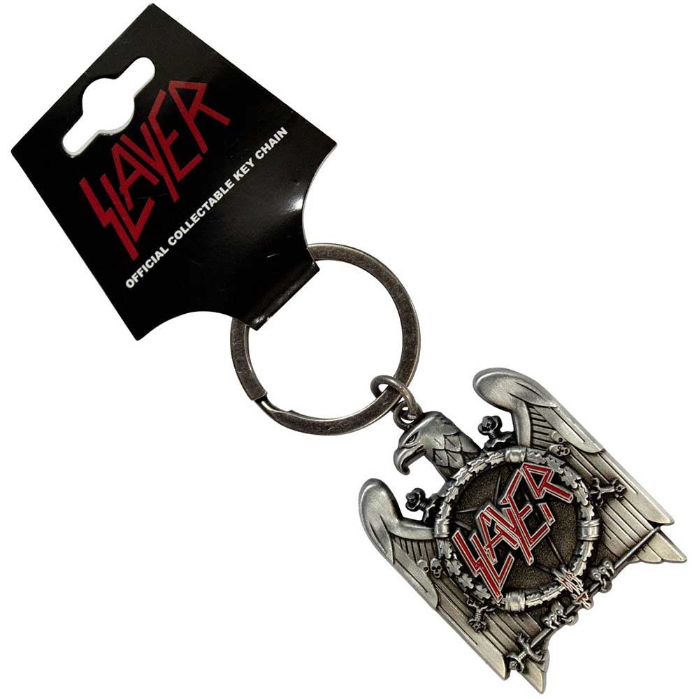 Slayer Band Silbver Eagle Keychain