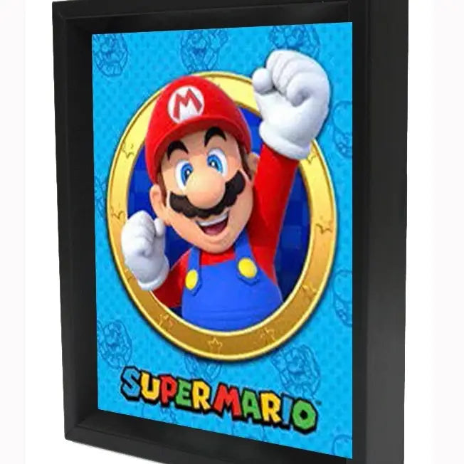 Super Mario Golden Ring 3D Lenticular Shadowbox