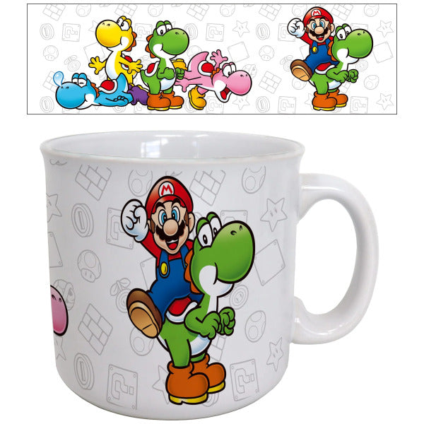 Super Mario Mario & Yoshi Ceramic Mug 20Oz
