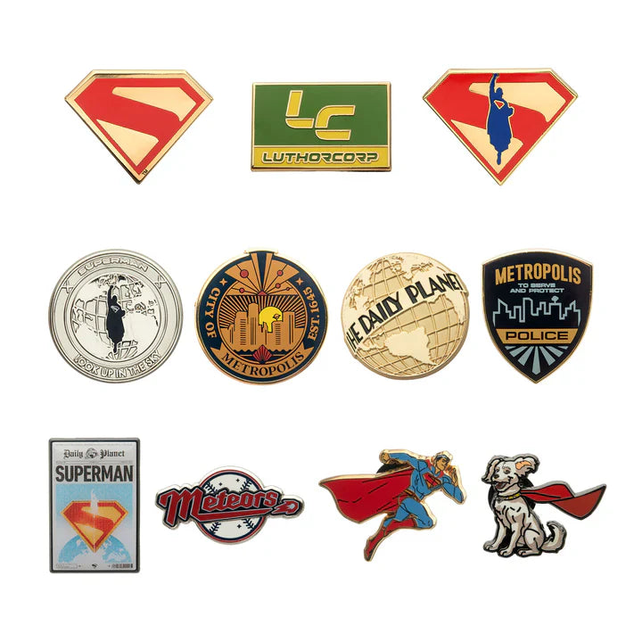 Superman Movie DC Comics Blind Box Pin Set