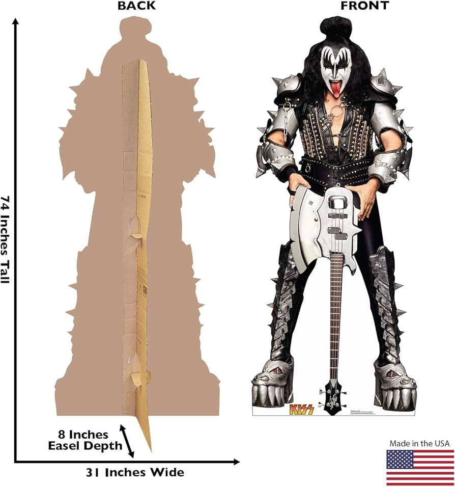 Gene Simmons The Demon KISS Life Size Cardboard Cutout Standup
