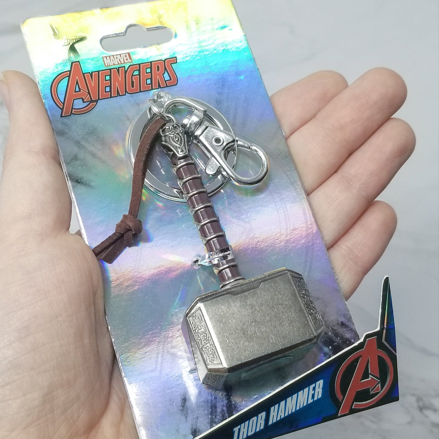 Thor's Hammer Marvel Mjolnir 'Worthy' Replica Metal Keychain