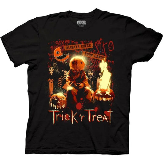 Trick R Treat Sam Spray Paint Horror Movie Graphic T-Shirt