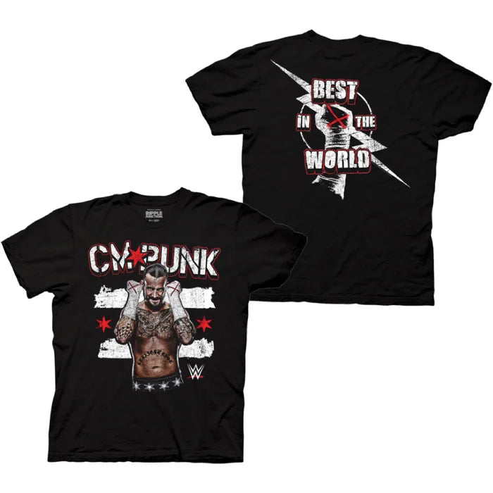 WWE CM Punk Grunge T-Shirt