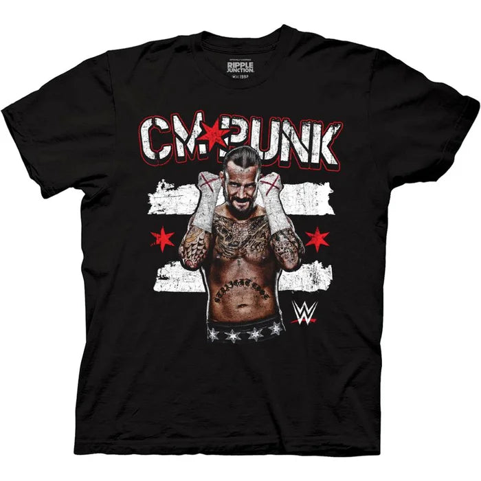 WWE CM Punk Grunge T-Shirt