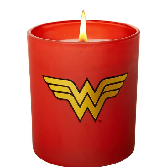 Wonder Woman DC Comics Glass Candle