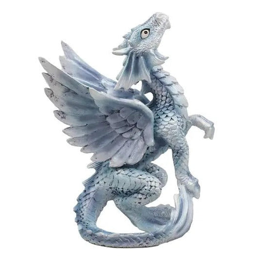 Anne Stokes Age of Dragons Iced Blue Wind Fantasy Dragon Wyrmling Statue Figurine