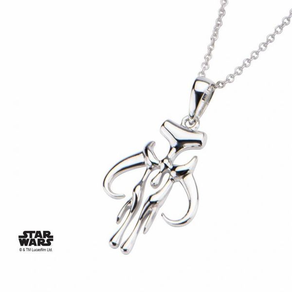 Star Wars Mandalorian Mythosaur Sterling Silver Necklace