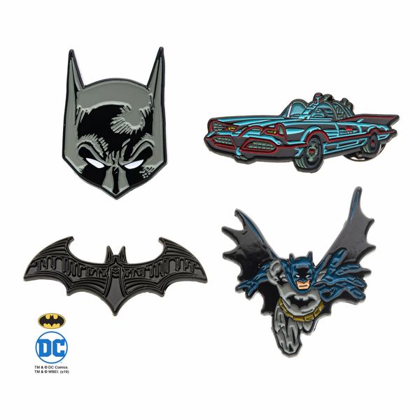 DC Comics Batman Enamel Pin 4-Pack