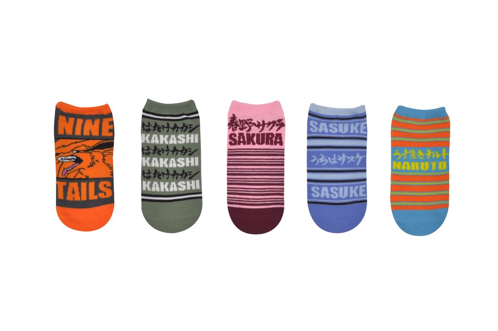 Naruto Shippuden 5-Pack Women's Ankle Socks