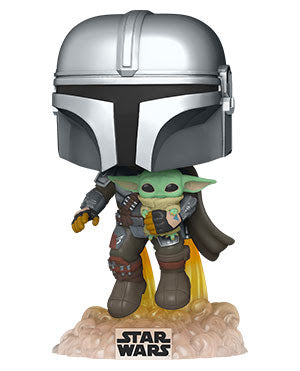 The Mandalorian & Grogu with Beskar Armor and Jetpack (Star Wars) Funko Pop!