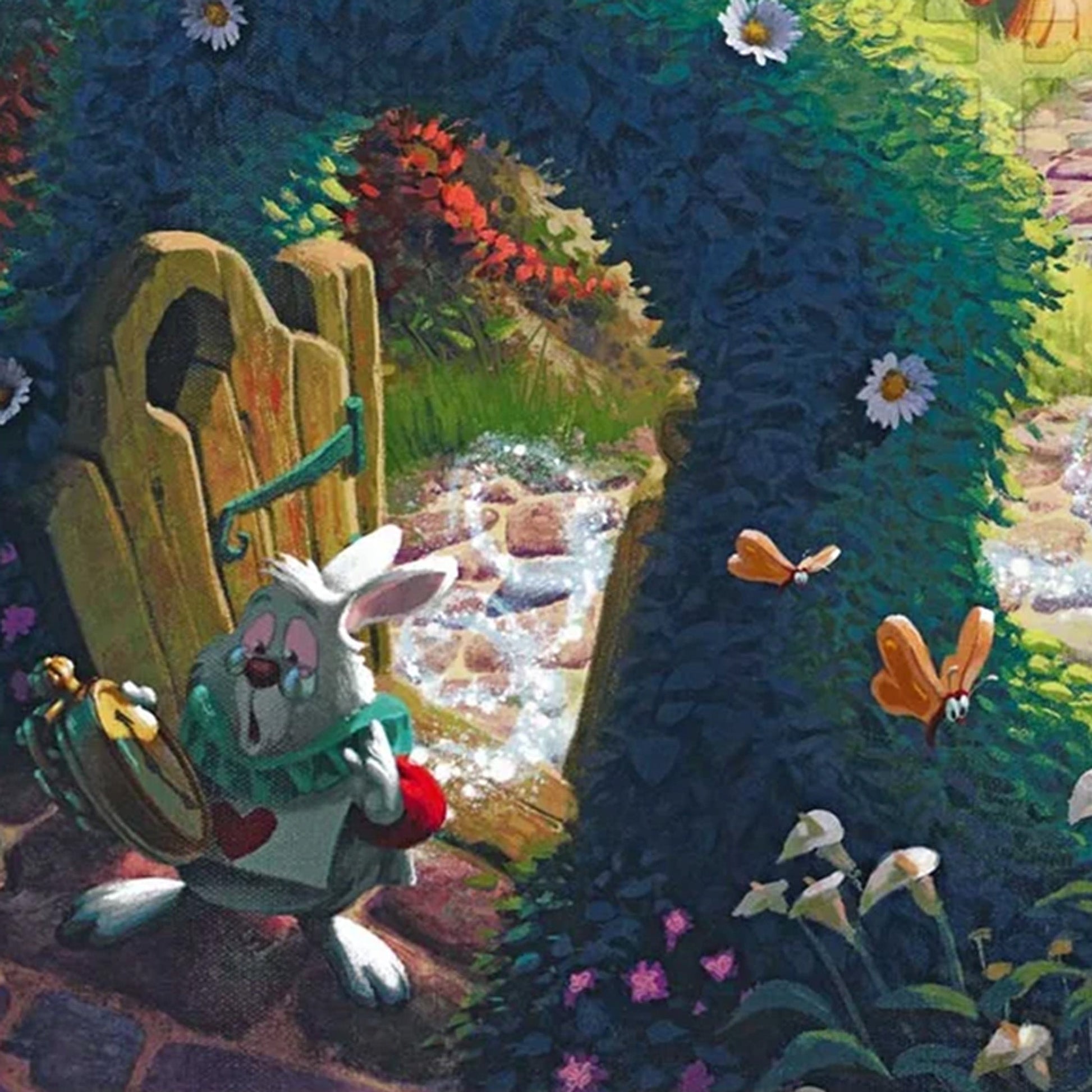 Alice In Wonderland "Tea Party" Thomas Kinkade Framed Art Print