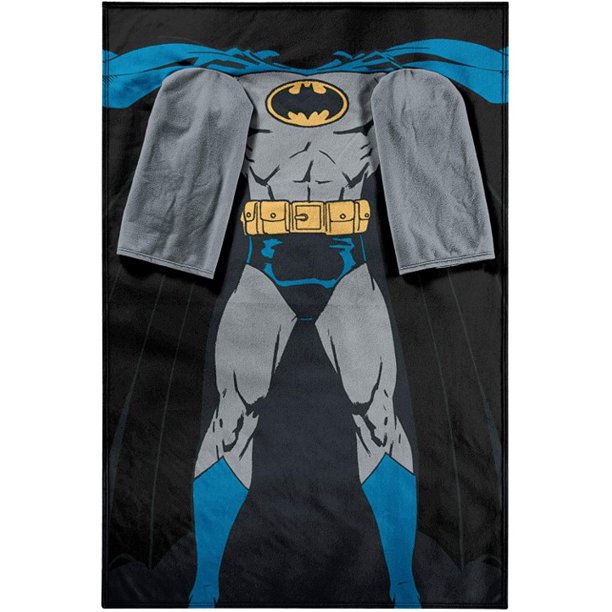 Batman Costume (DC Comics) Wearable Blanket With Sleeves