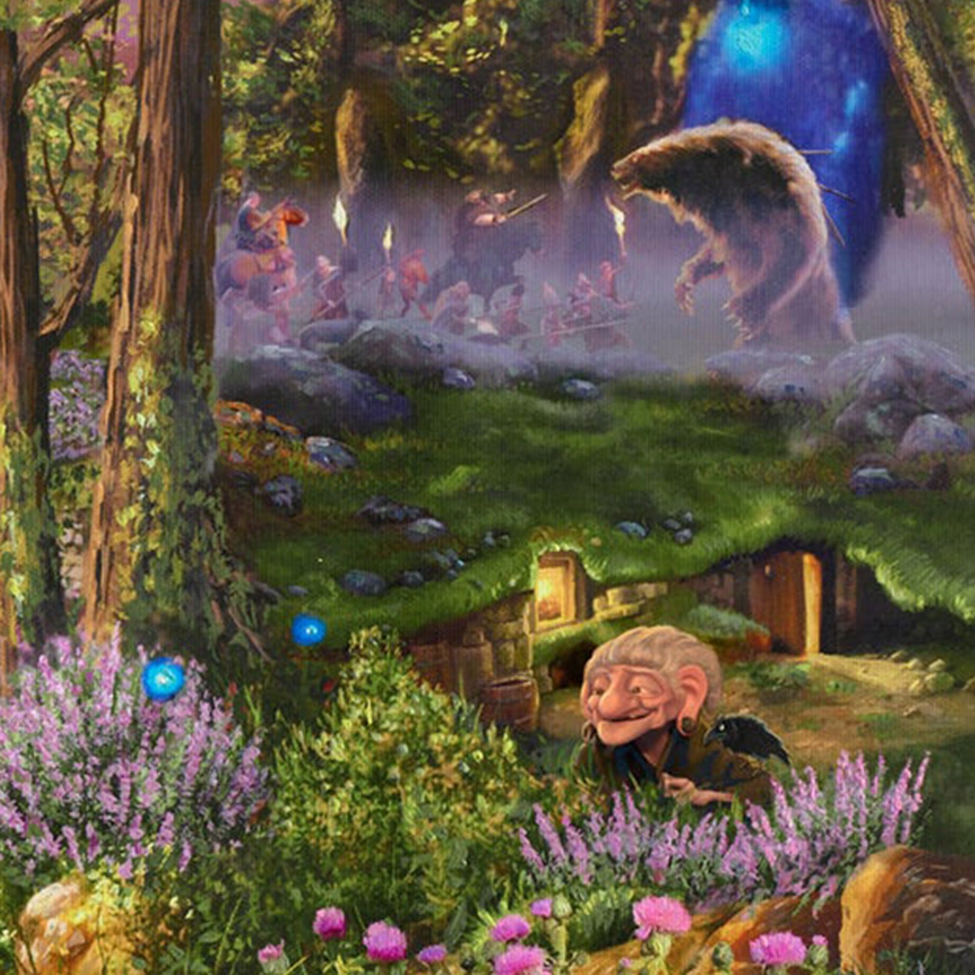 Brave Disney Thomas Kinkade Framed Art Print