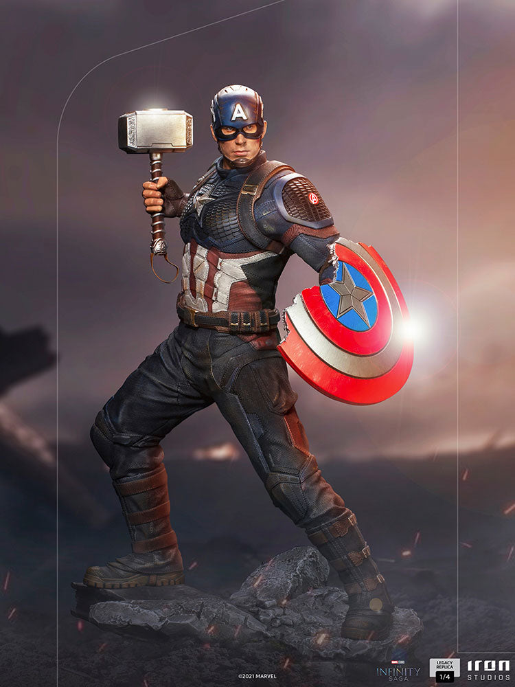 Captain America (Avengers: Infinity Saga) Marvel 1:4 Scale Legacy Replica Statue by Iron Studios