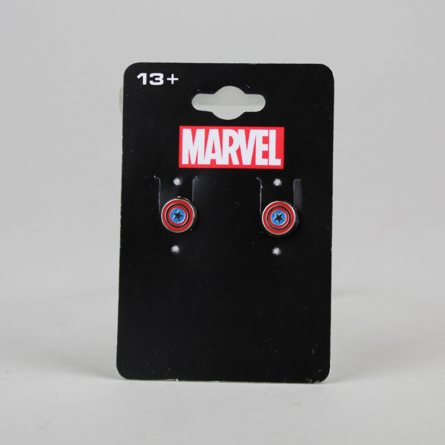 Captain America Shield (Marvel) Enamel Stud Earrings