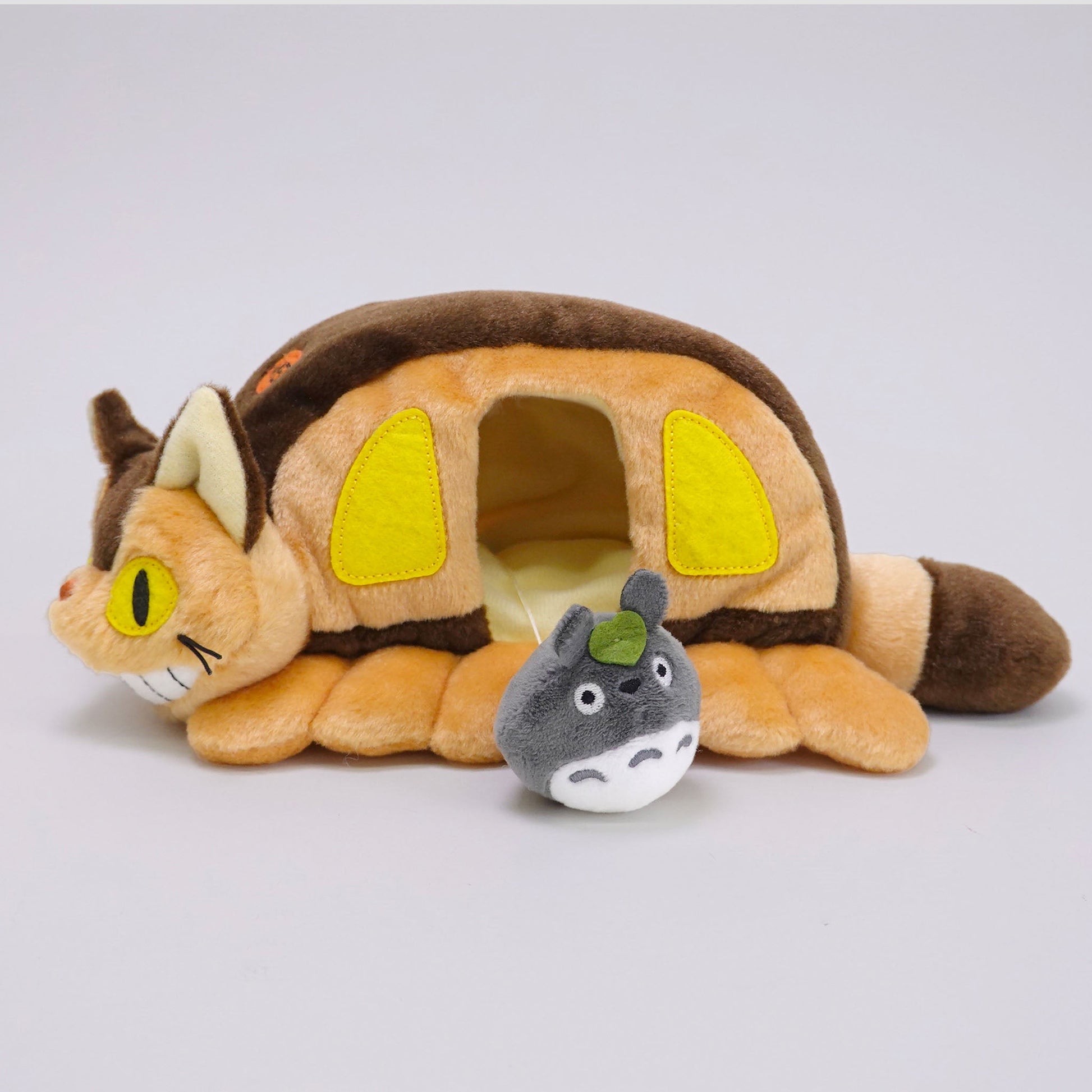 Catbus House & Totoro (My Neighbor Totoro) Studio Ghibli 10" Plush Set