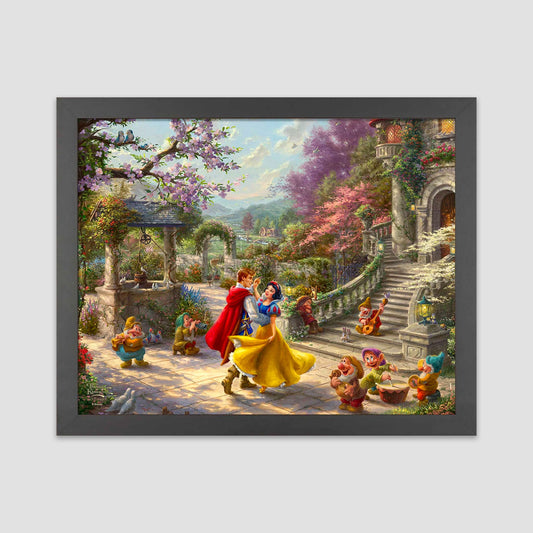 Dancing in the Sunlight (Snow White) Disney Thomas Kinkade Framed Art Print