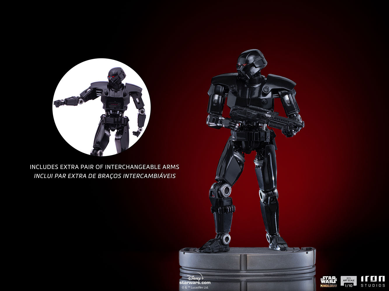 Dark Trooper (Star Wars: The Mandalorian) 1:10 Scale Statue by Iron Studios
