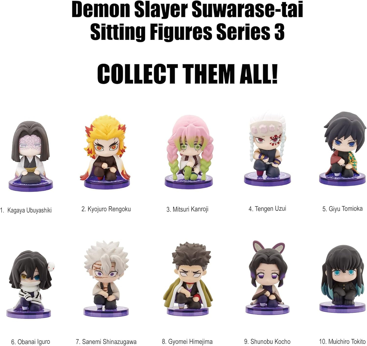 Demon Slayer Suwarase-tai BNTCA Wave 3 Mini Figure Blind Bag (Retail Box of 24)
