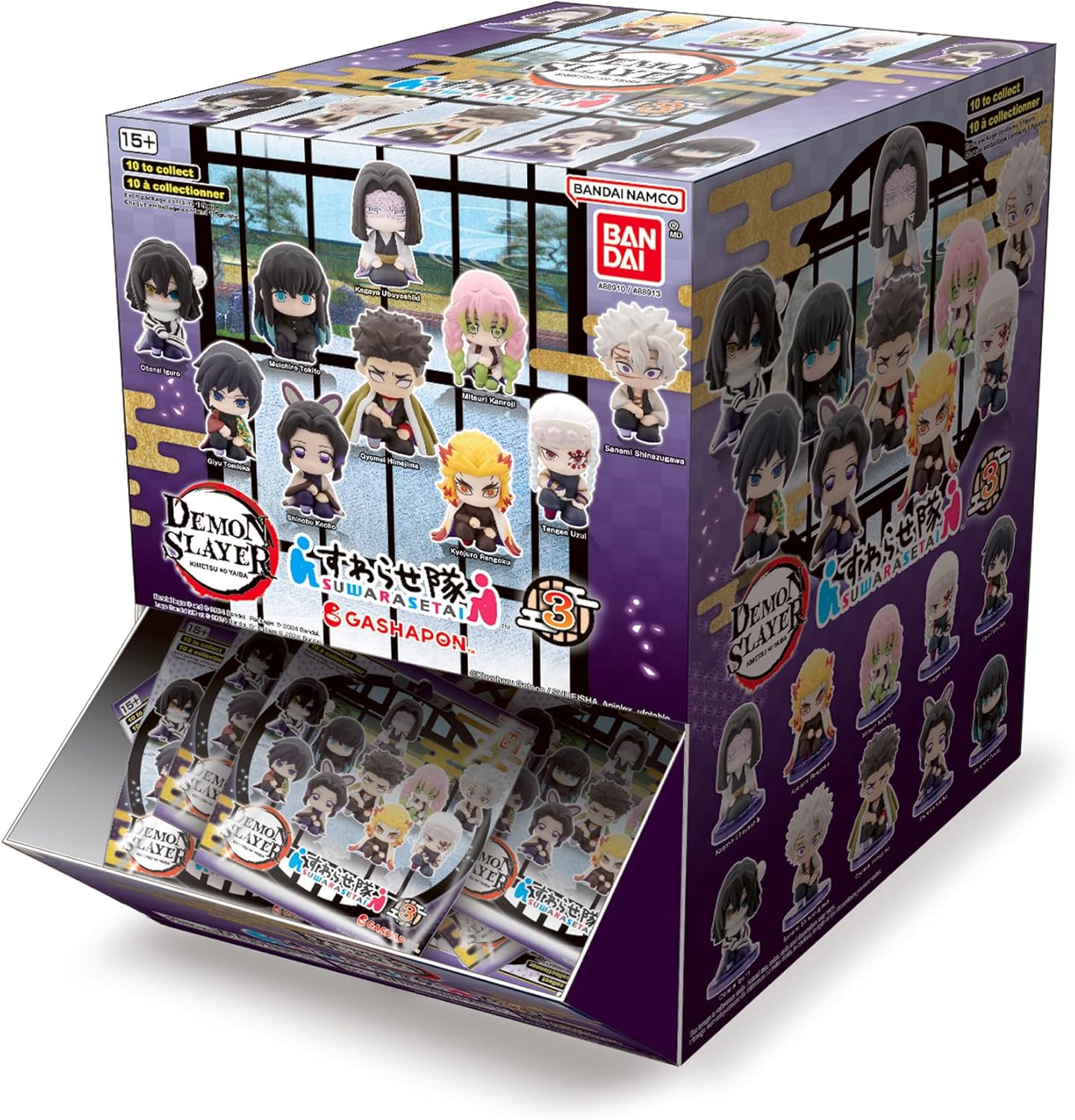 Demon Slayer Suwarase-tai BNTCA Wave 3 Mini Figure Blind Bag (Retail Box of 24)