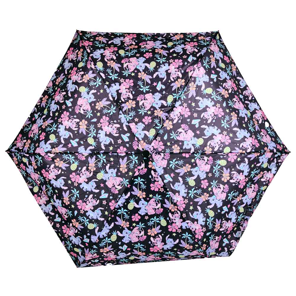 Disney Stich & Angel Tropical AOP Compact Umbrella