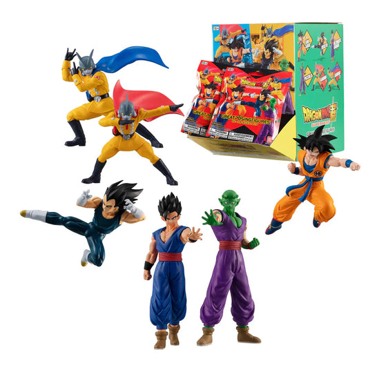 Dragon Ball Super Hero Gashapon Great Posing Figures Blind Bags Display of 24