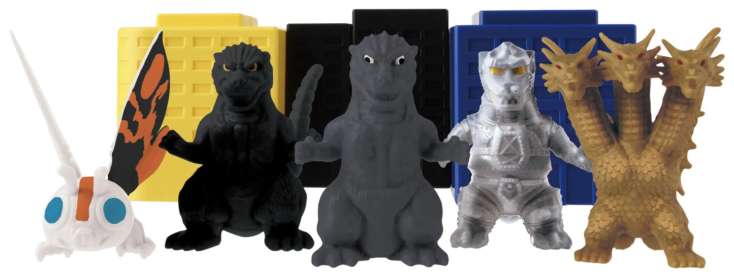 Godzilla 2in Scale Mini Figure with Building Gashapon Blind Box (Retail Box of 12)