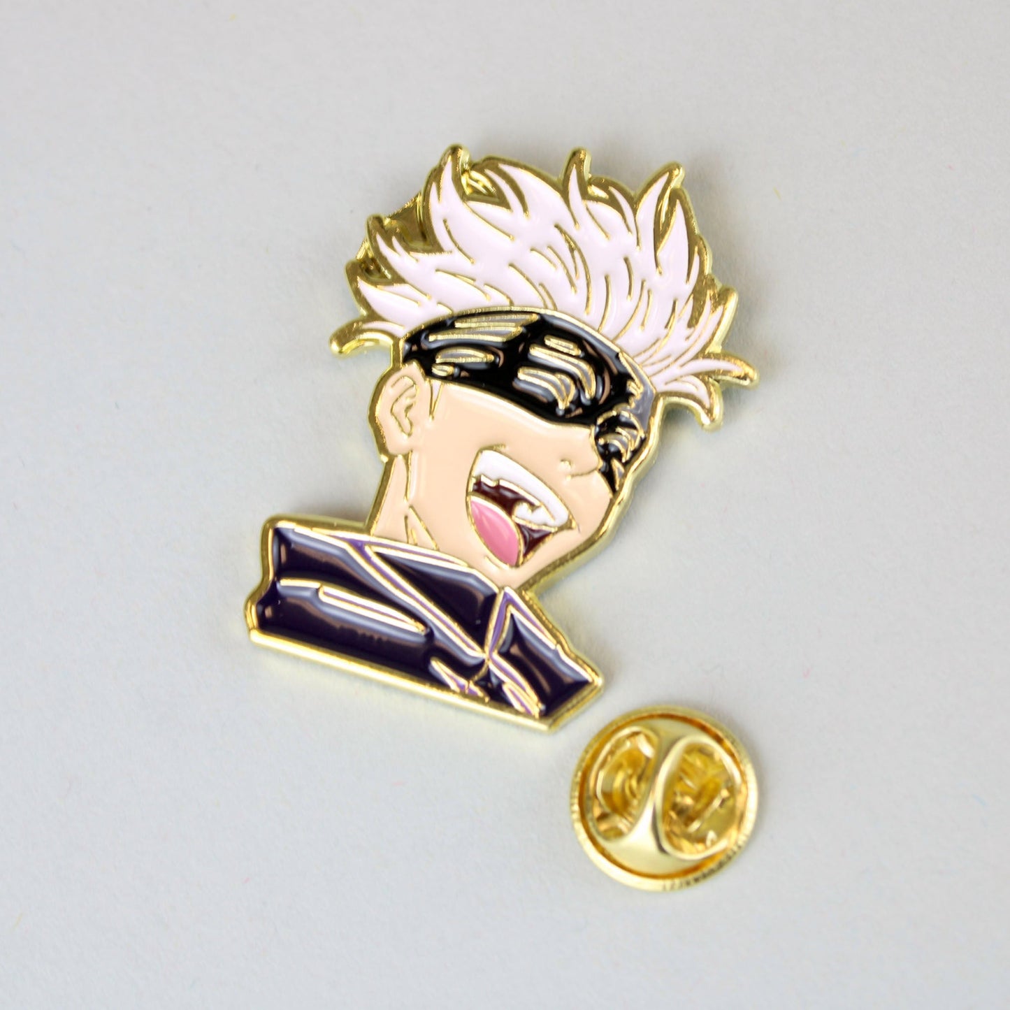 Satoru Gojo (Jujutsu Kaisen) Laughing Portrait Enamel Pin