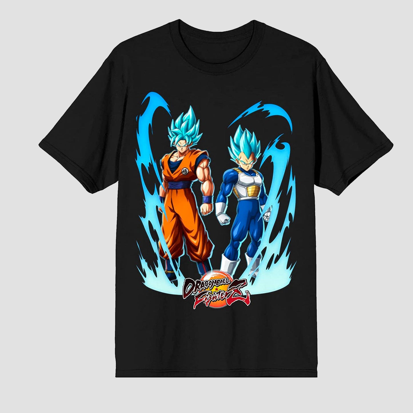 Goku & Vegeta Super Saiyan Blue (Dragon Ball FighterZ) Black Unisex Shirt