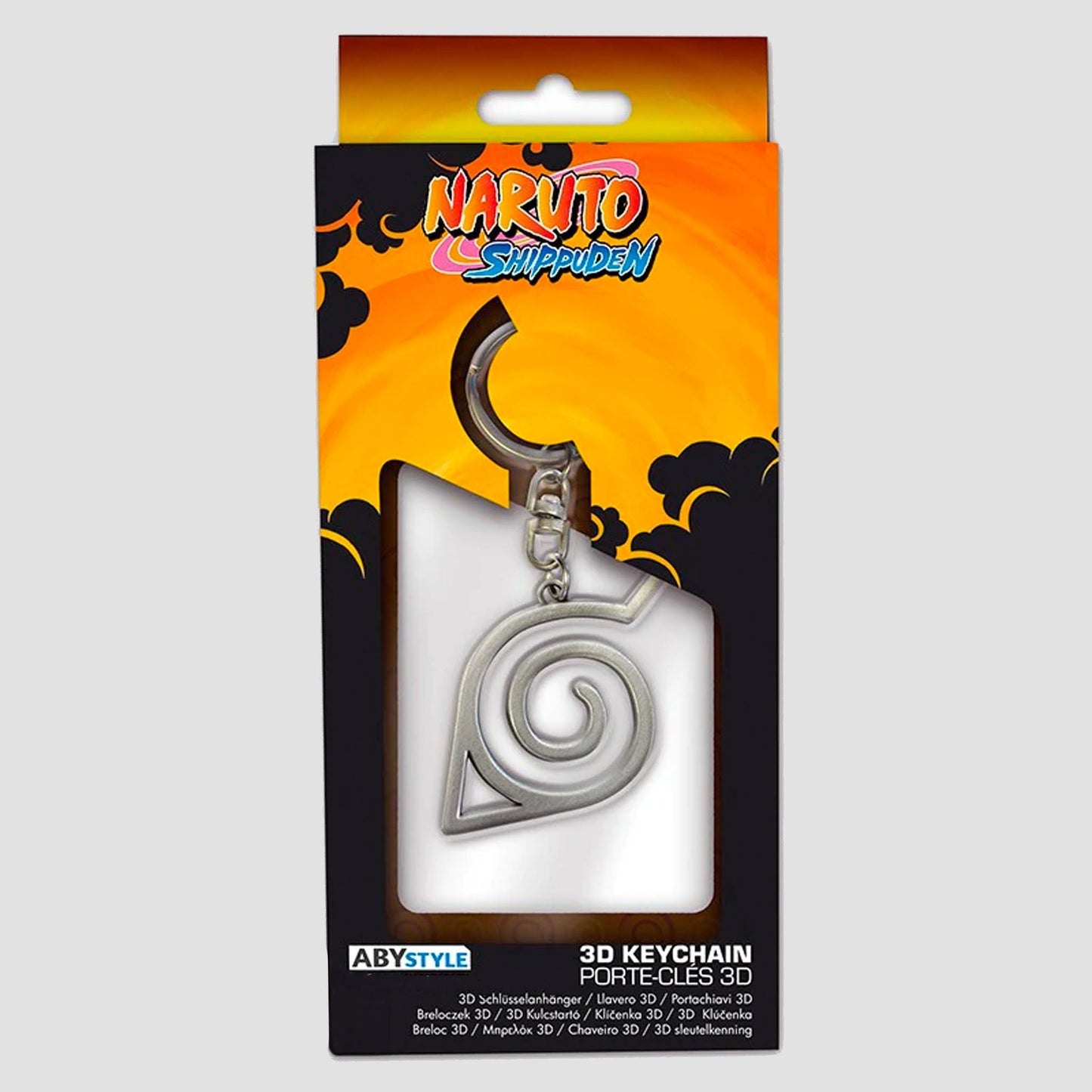 Naruto Hidden Leaf Village Symbol Metal Keychain