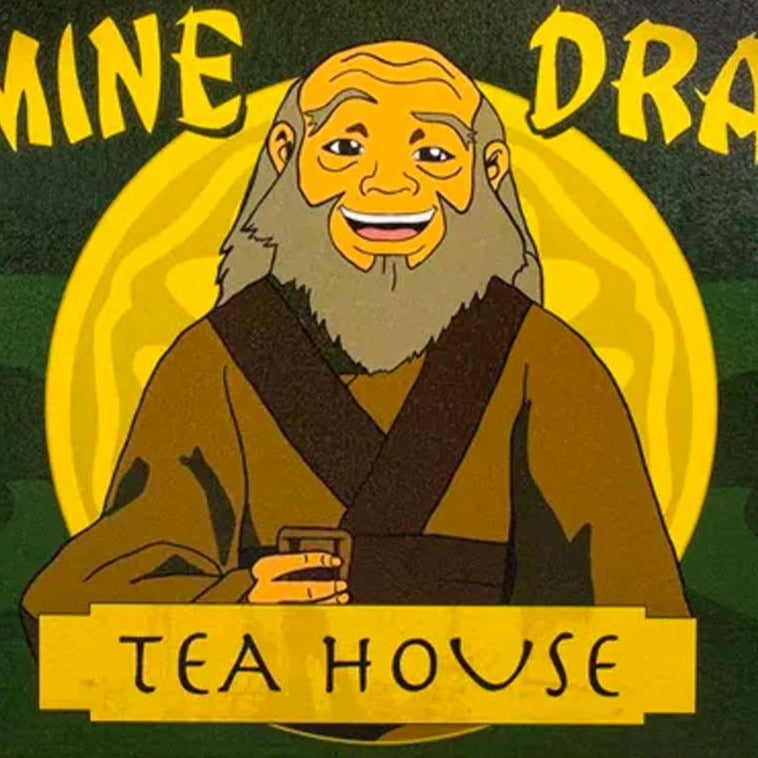 Iroh Avatar The Last Airbender Jasmine Dragon Tea House Wall Sign