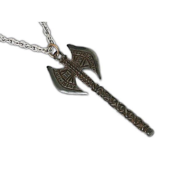 Lord of the Rings Dwarf Battle Axe Bronze Necklace