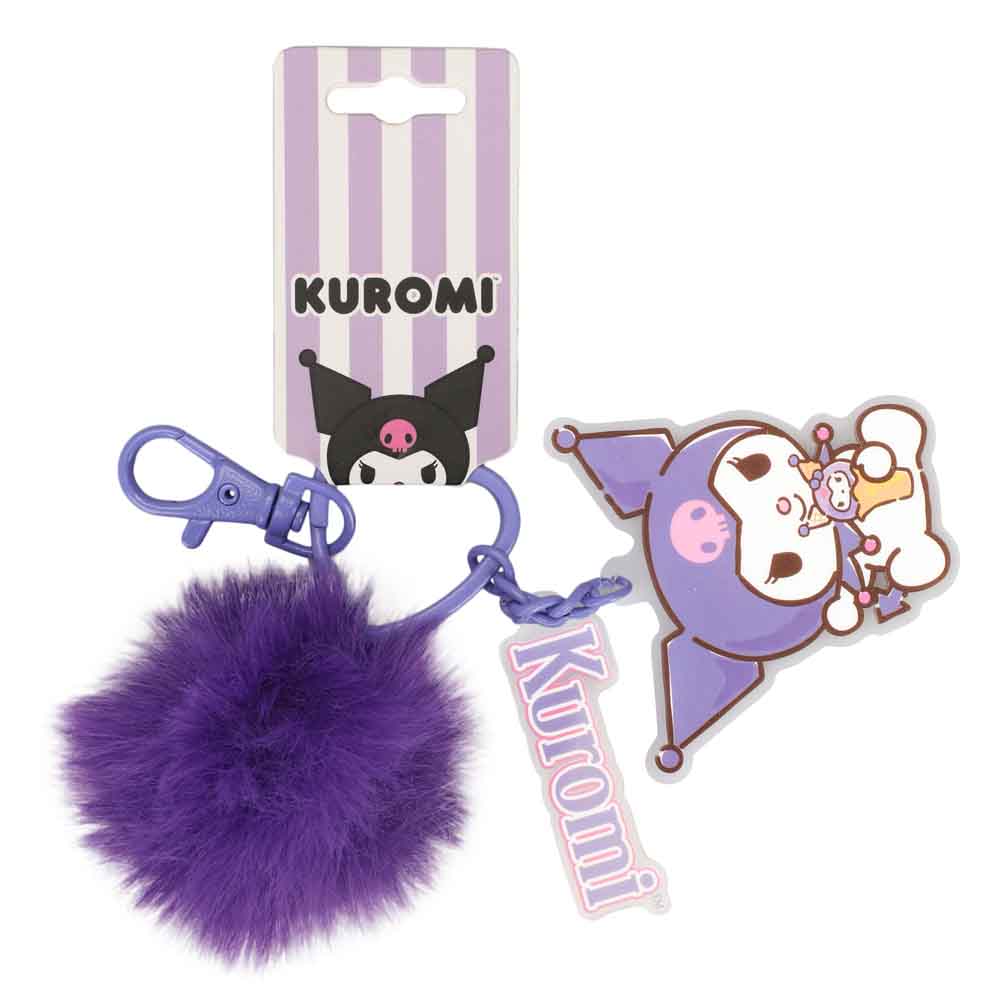 Sanrio Kuromi Boba Tea Purple Charm Keychain