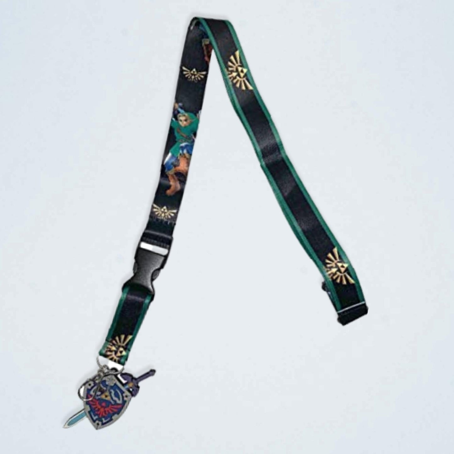 Ocarina of Time Link (the Legend of Zelda) Hylian Shield Charm Lanyard