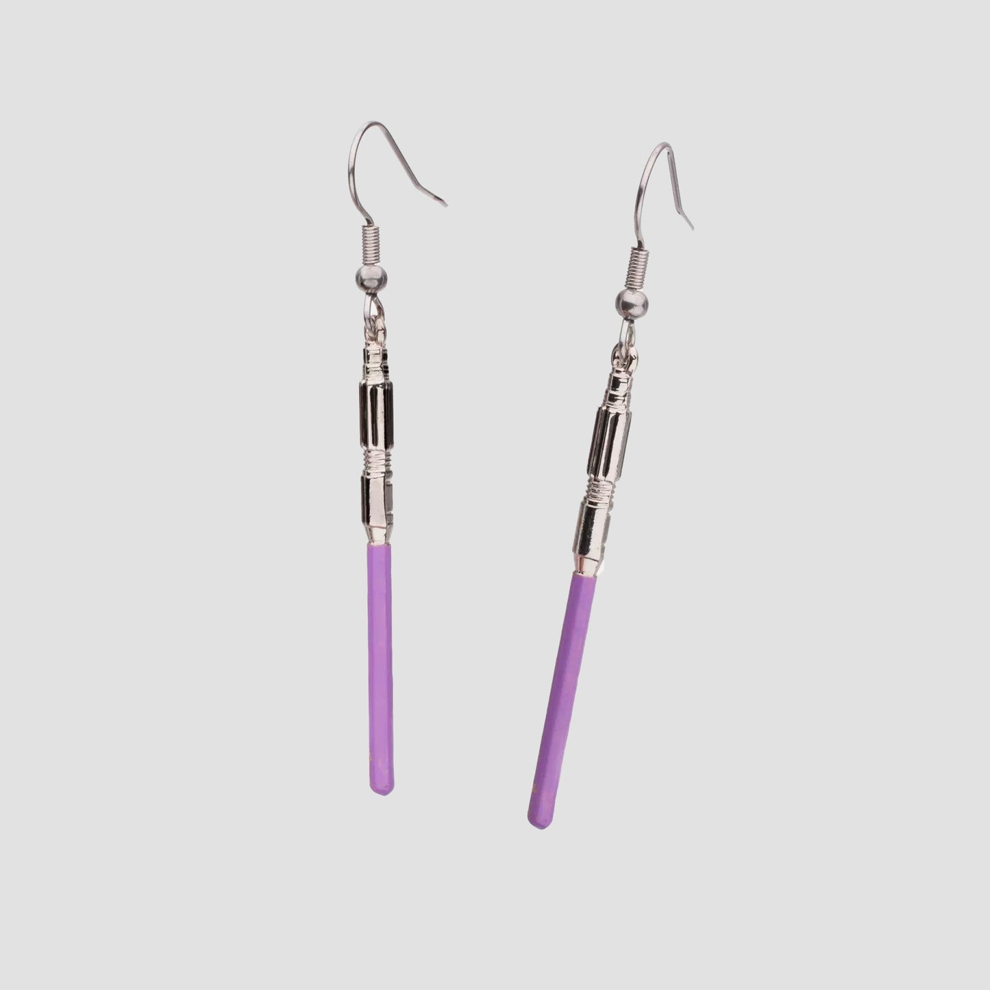 Mace Windu Lightsaber Star Wars Drop Earrings
