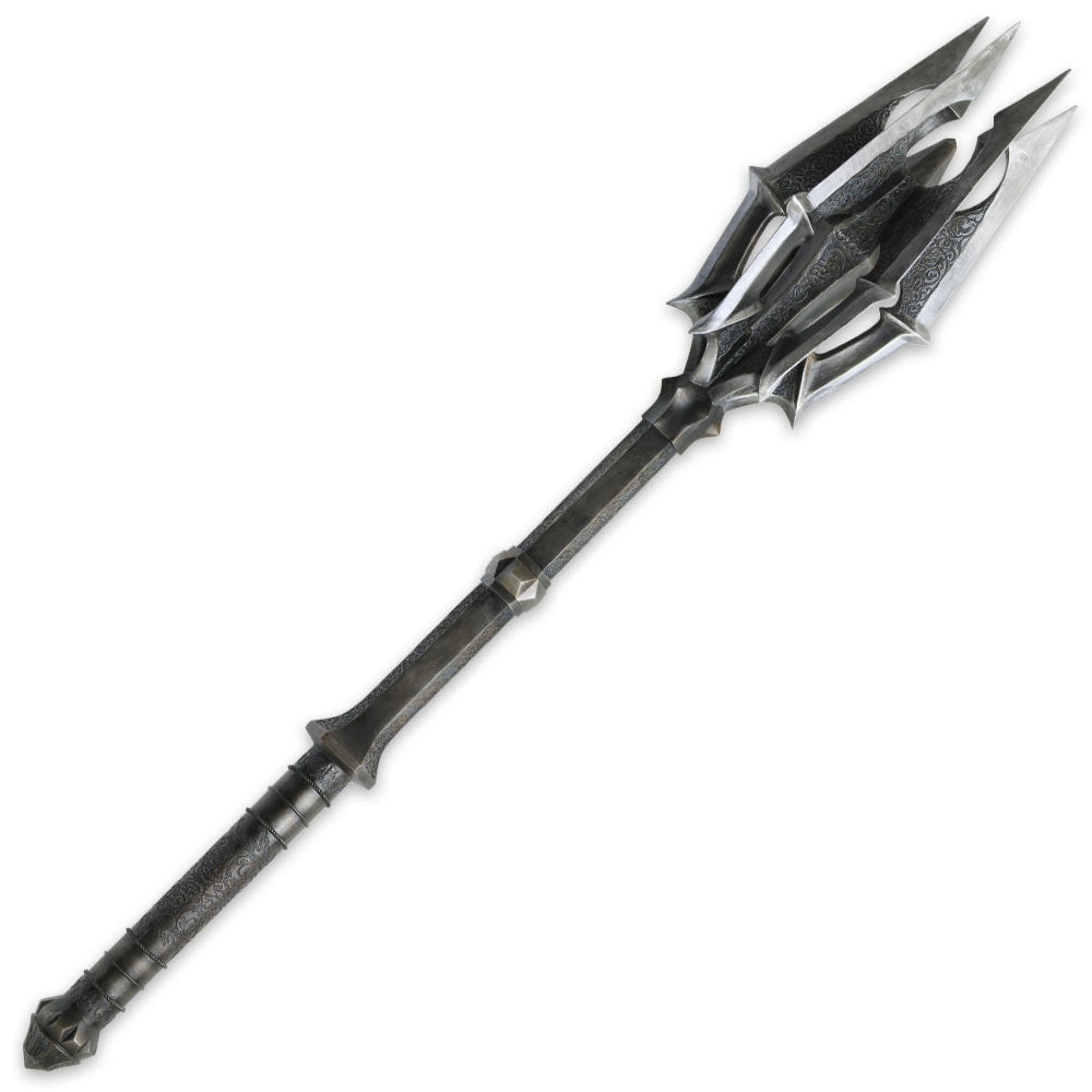 Lord of the Rings Sauron Mace and Banner Metal Replica with One Ring
