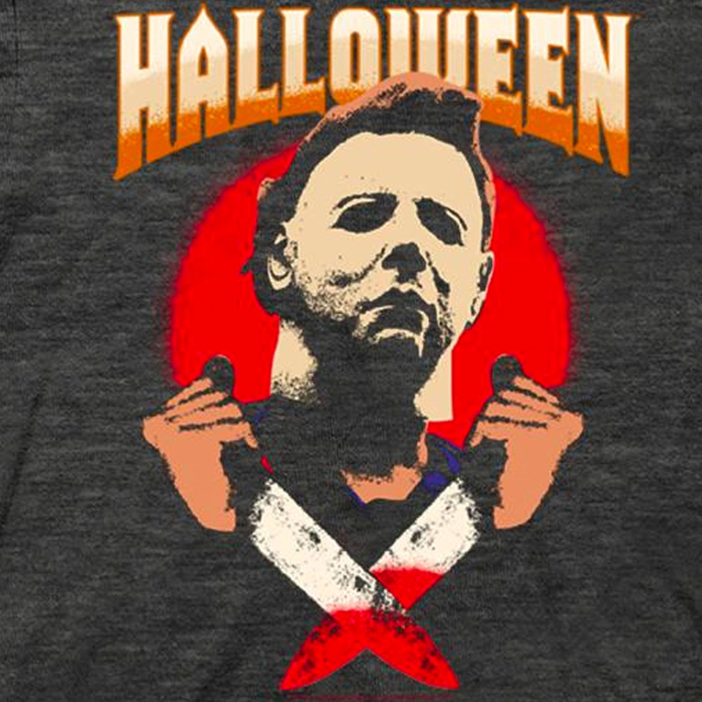 Michael Myers (Halloween) Double Dagger Heather Grey Unisex Shirt