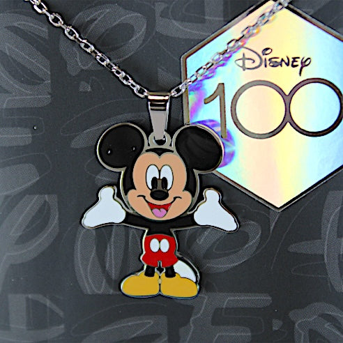 Disney 100 Mickey Mouse Enamel Charm Necklace