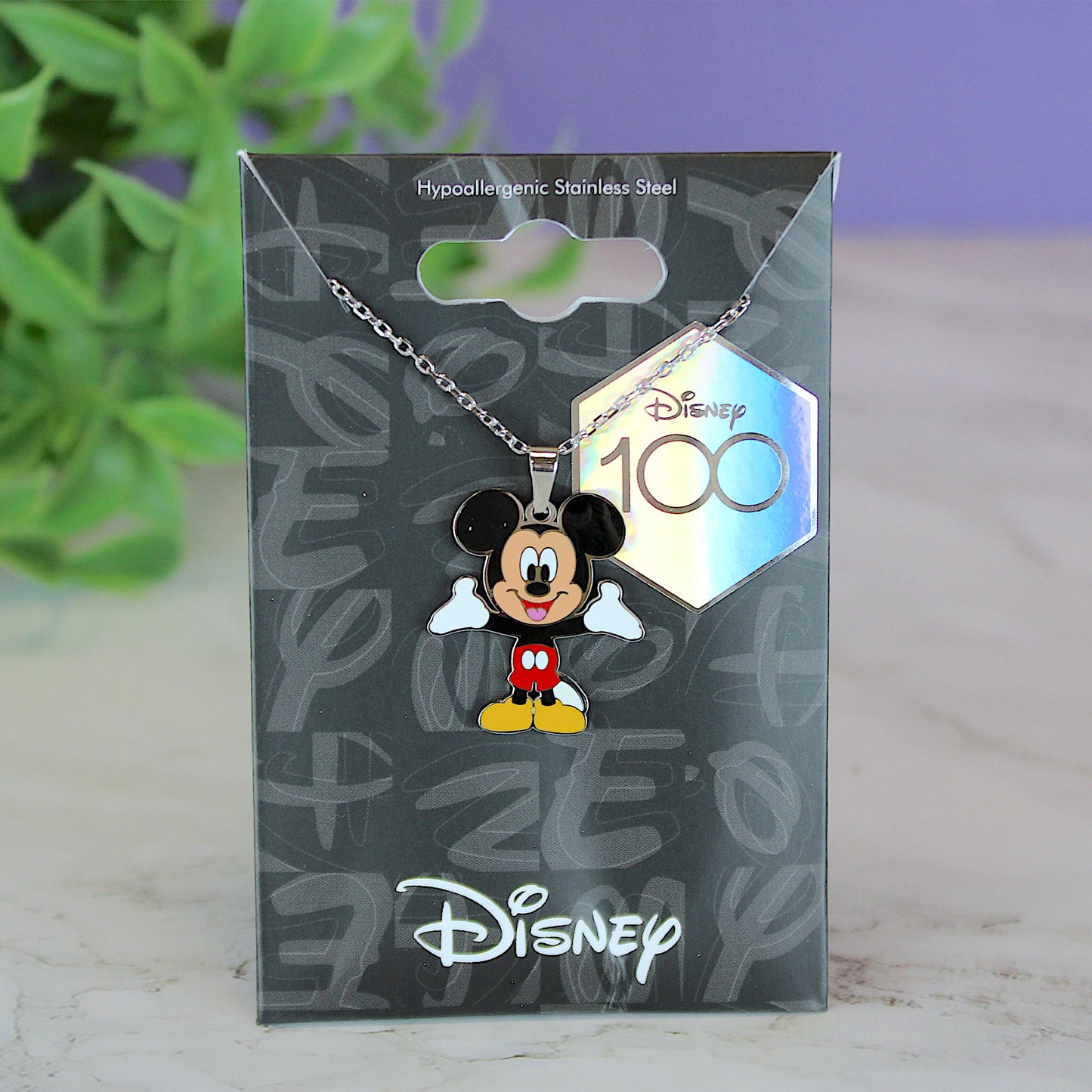 Disney 100 Mickey Mouse Enamel Charm Necklace