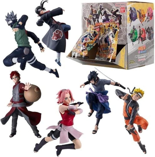 Naruto Shippuden Gashapon Posed Blind Mini-Figure Blind Bag, 24 Pack with Display Box