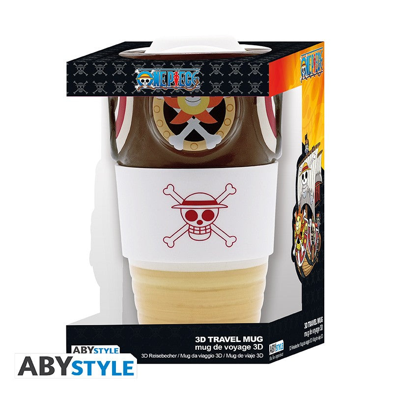 One Piece Thousand Sunny 3D Ceramic Travel Coffee Mug
