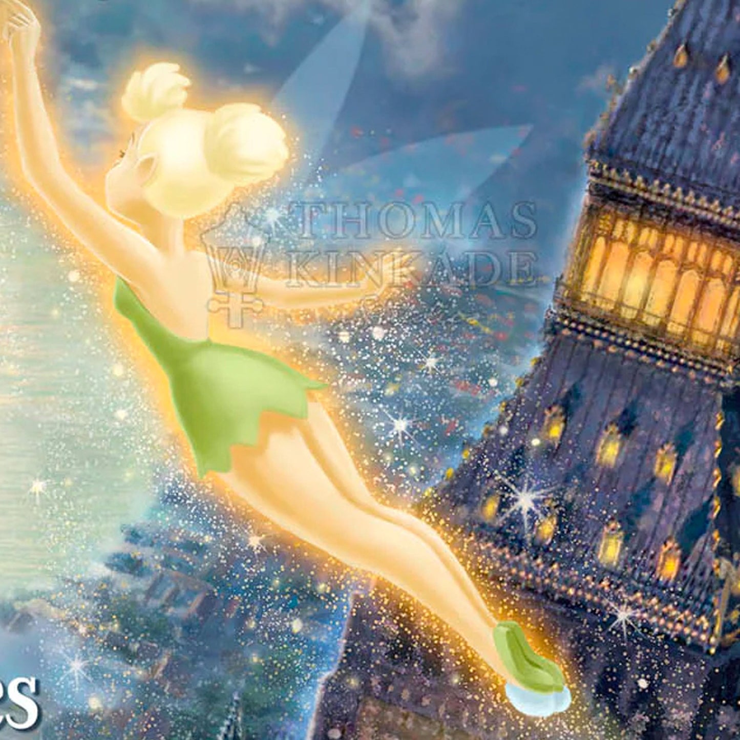 Peter Pan "A Little Faith in Yourself Goes a Long Way" (Disney) Thomas Kinkade Wooden Sign