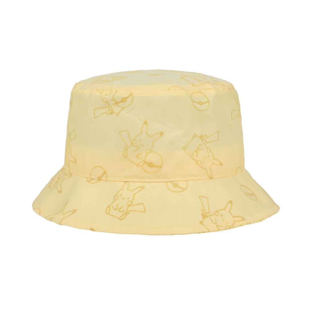 Pikachu Flocked Pokemon Bucket Hat