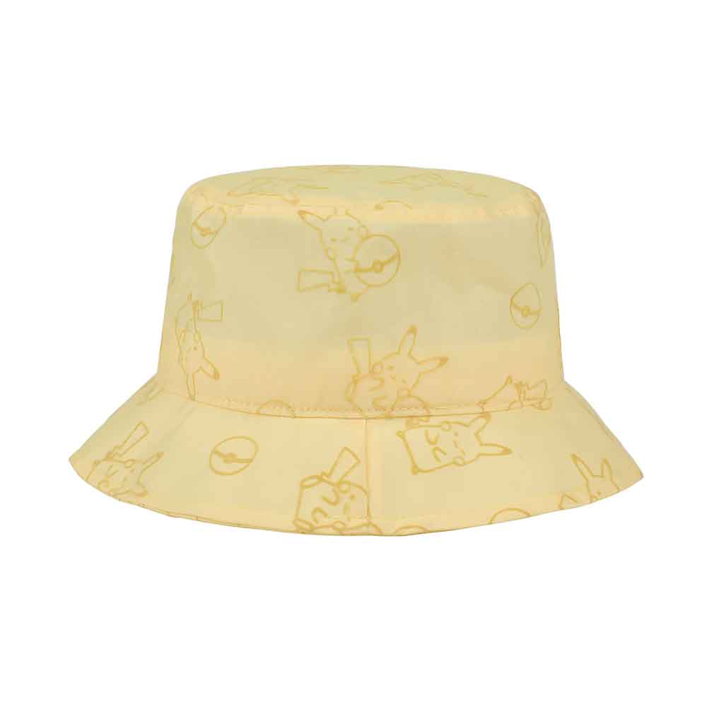 Pikachu Flocked Pokemon Bucket Hat