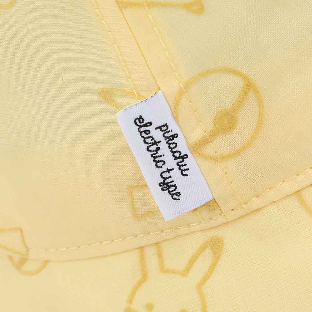 Pikachu Flocked Pokemon Bucket Hat