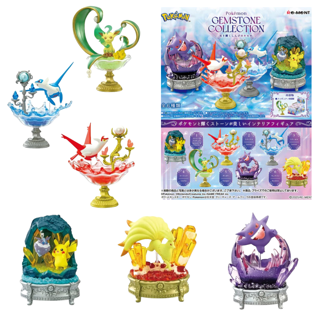 Pokemon: Gemstone Collection Shining Mystery Series: Gashapon Blind Boxes Set of 6