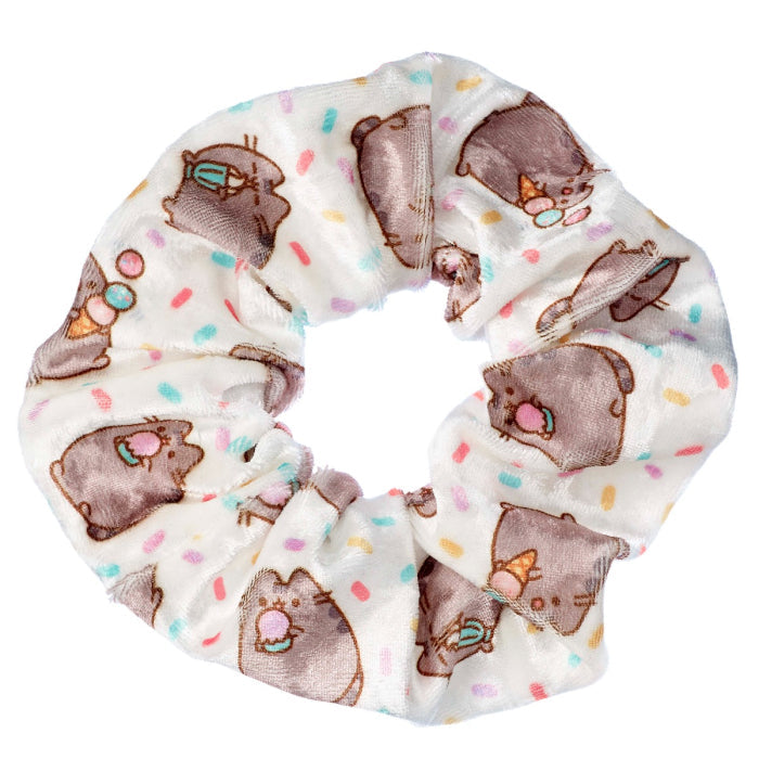 Pusheen with Ice Cream Velour Hair Scrunchie