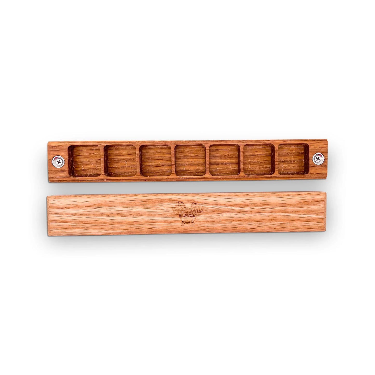 Chest of Holding Dice Case - Red Oak Wood Box