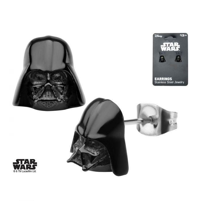 Star Wars 3d Darth Vader Helmet Stud Earrings